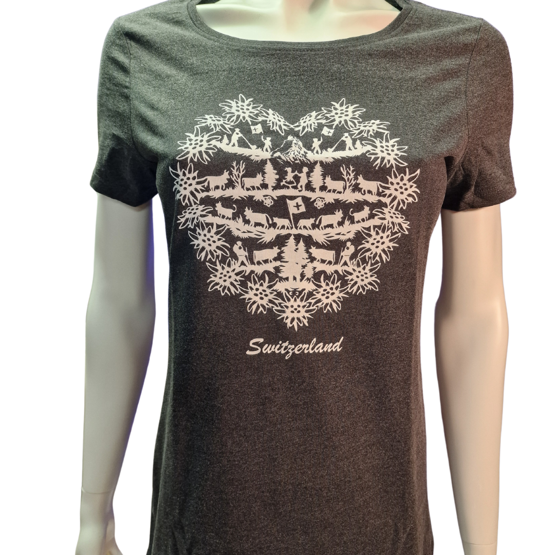 T-Shirt Herz Scherenschnitt (Frau)