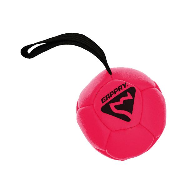 Hunde Fußball 10 cm mit Schlaufe - GELB und PINK