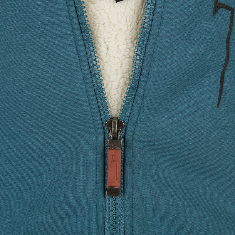 DOGGER Winterhoodie, smoke-blue (Frau)