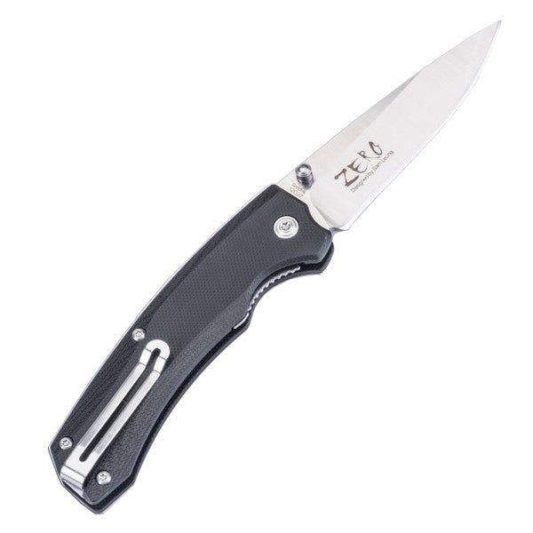 TEKUT EDC Klappmesser ZERO Skandinavischer Sandvik Stahl SCHWARZ