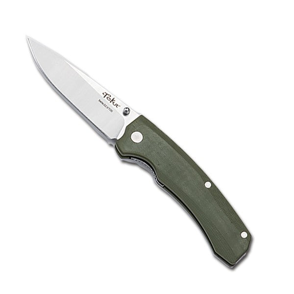 TEKUT EDC Klappmesser ZERO Skandinavischer Sandvik Stahl OLIVE