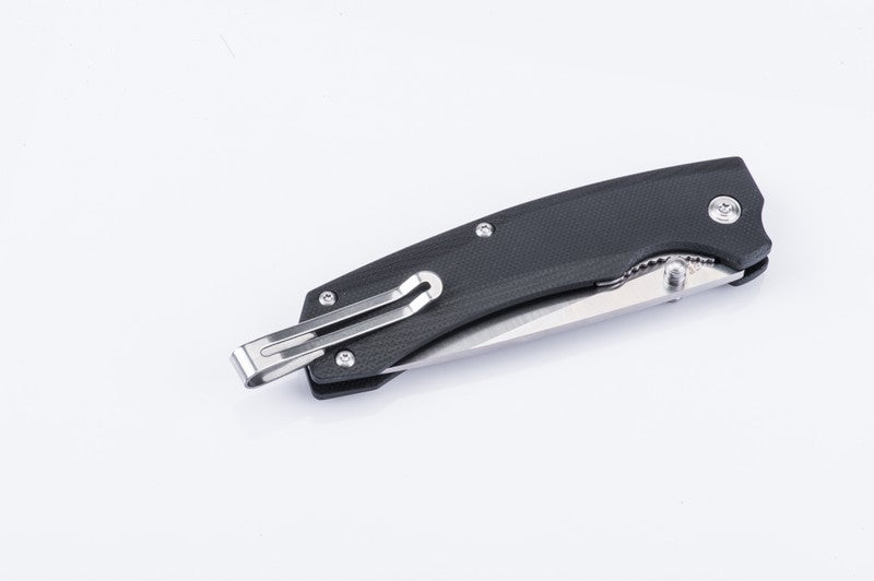 TEKUT EDC Klappmesser ZERO Skandinavischer Sandvik Stahl SCHWARZ