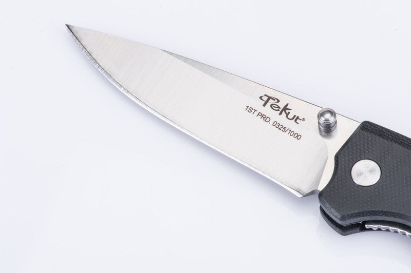 TEKUT EDC Klappmesser ZERO Skandinavischer Sandvik Stahl SCHWARZ