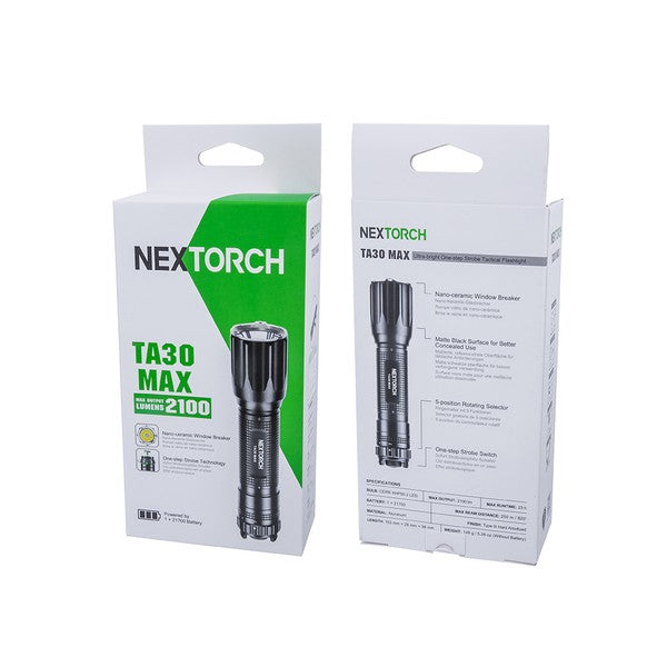 NEXTORCH TA30 MAX - 2100 L - Tactical LED Taschenlampe