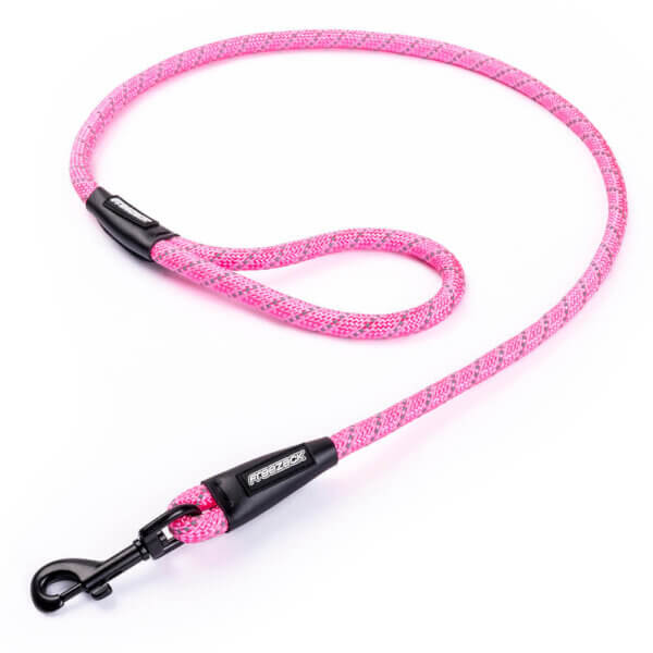 SET Hundehalsband 40-45cm + Leine PINK