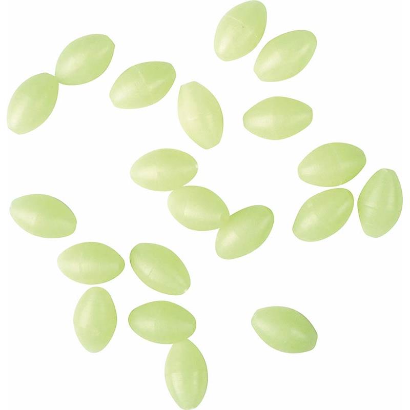 Soft Luminous Oval Beads 20 Perles