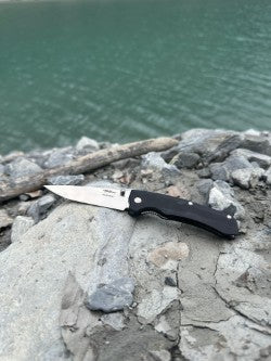 TEKUT EDC Klappmesser ZERO Skandinavischer Sandvik Stahl SCHWARZ