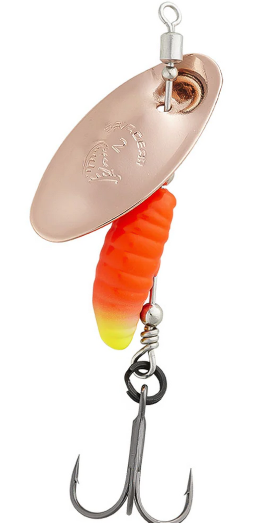 Savage Gear GRUB SPINNERS 0 2.2G S COPPER RED YELLOW