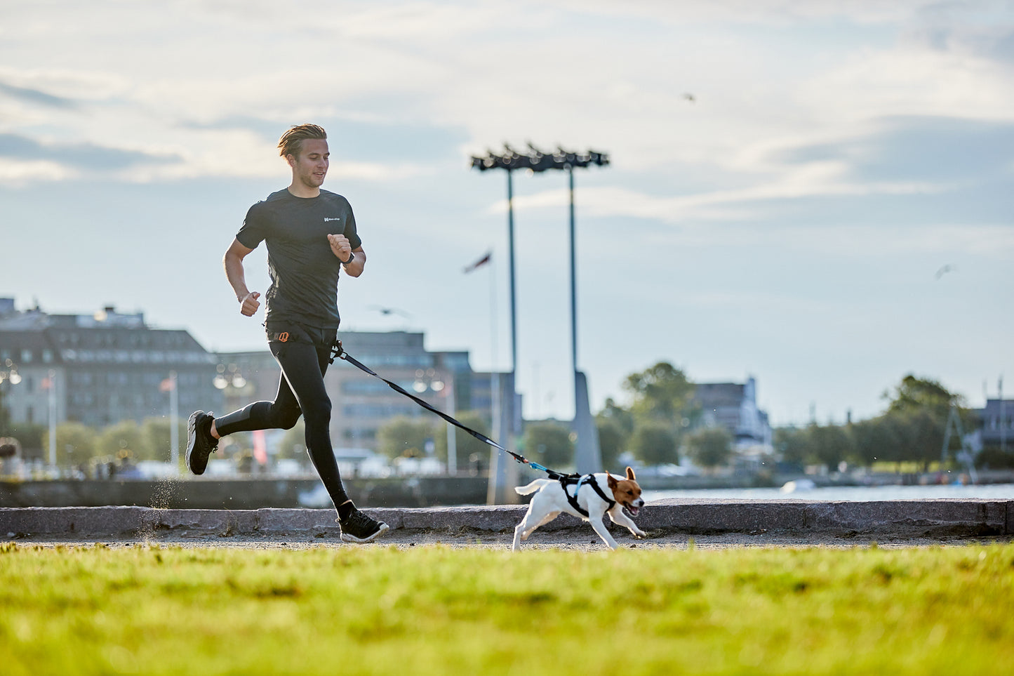 Non-Stop Touring Bungee Leash, Türkis